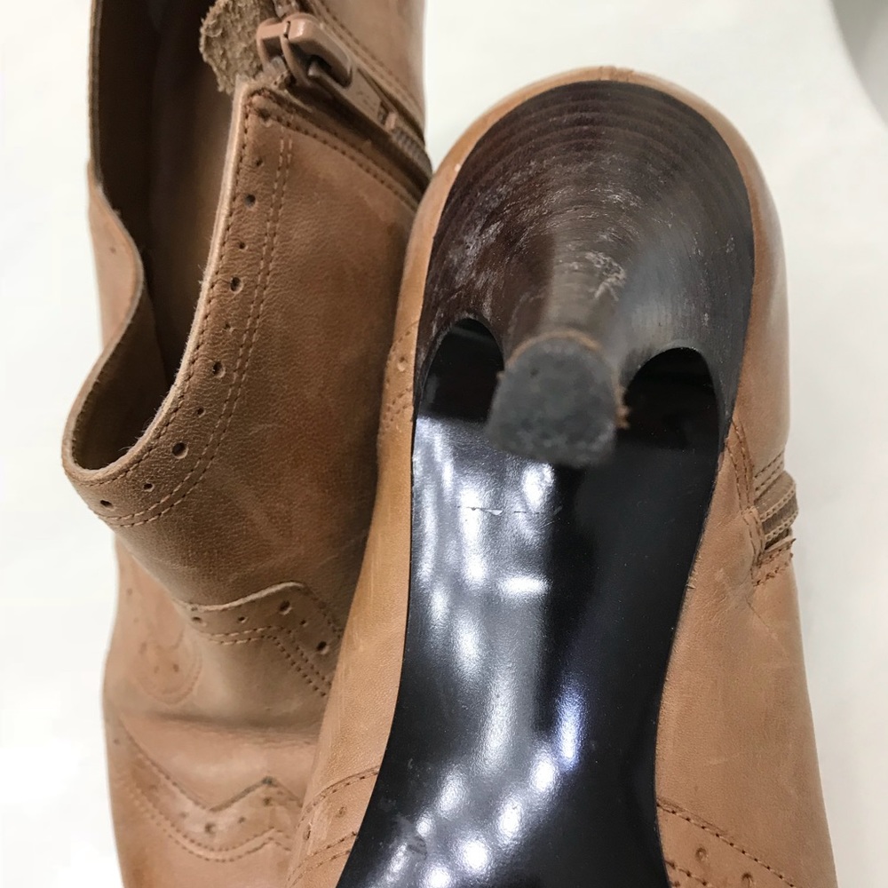 Tan ankle boots